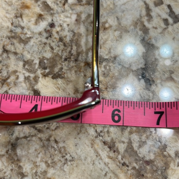 Booth & Bruce England Men’s Eyeglasses Tortoise and Red Plaid with case - Picture 6 of 8